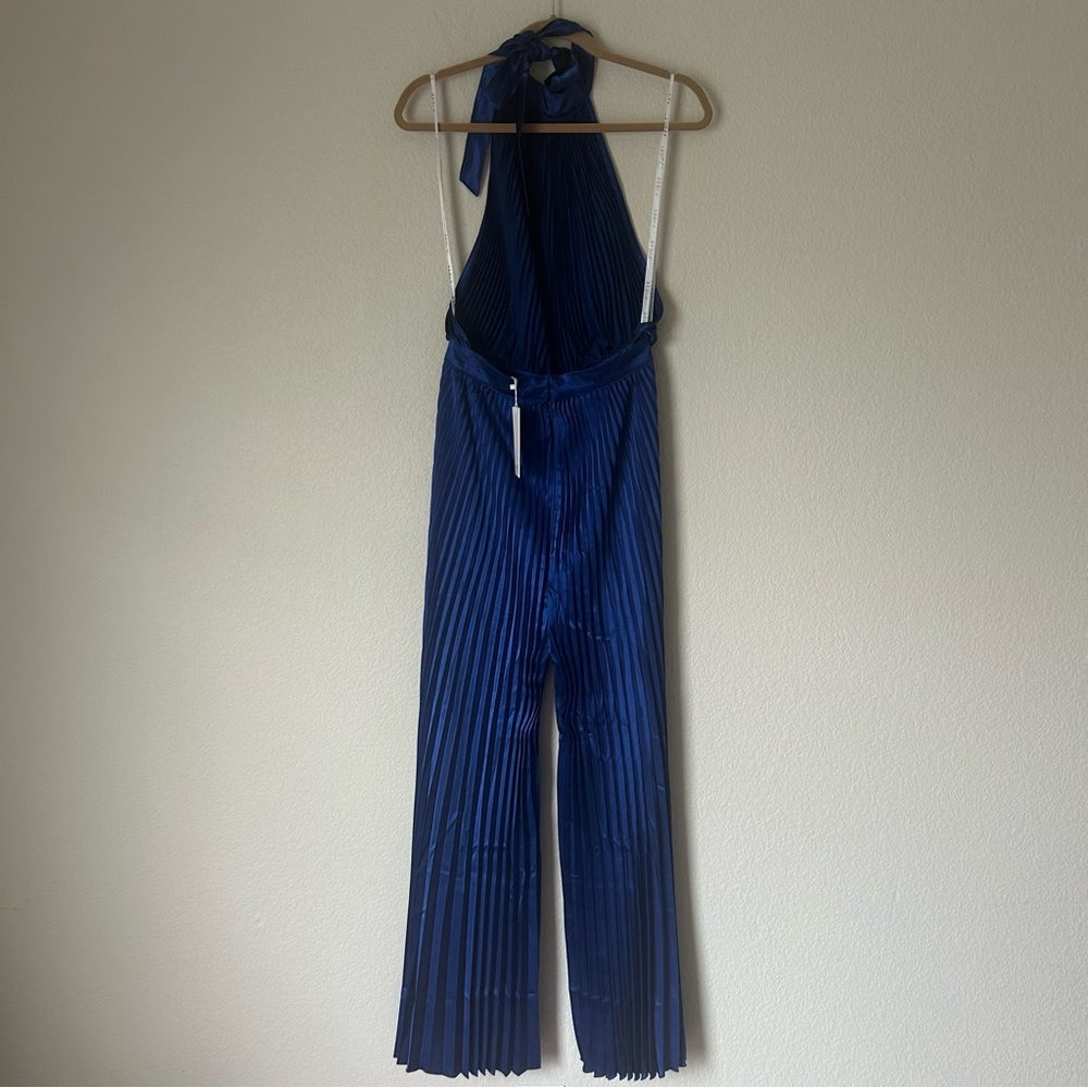 NWT L'IDÉE Cinema Low-Back Jumpsuit in Regal Blue *Flaw* - Picture 9 of 9